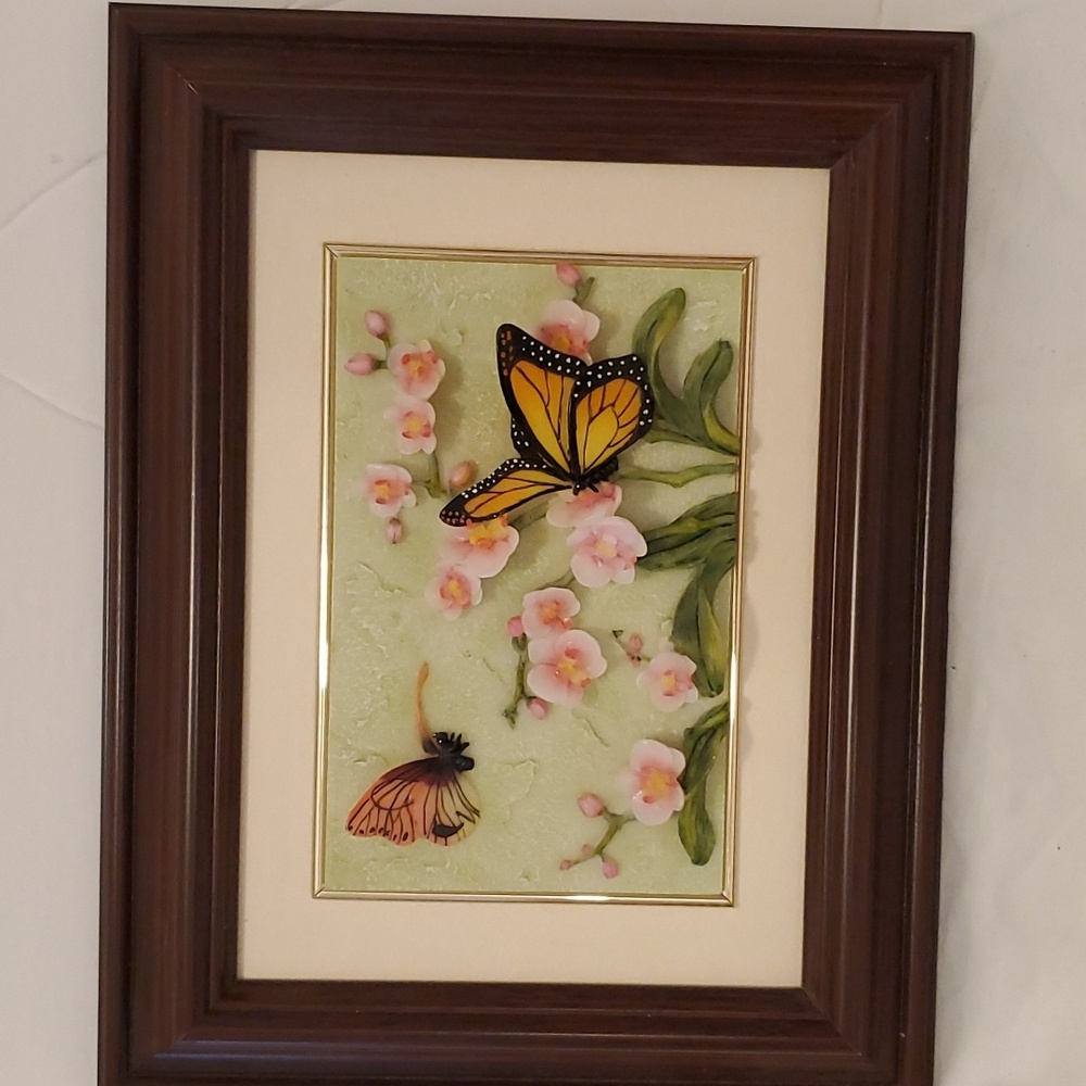 Butterflys and Flowers 3D Picture